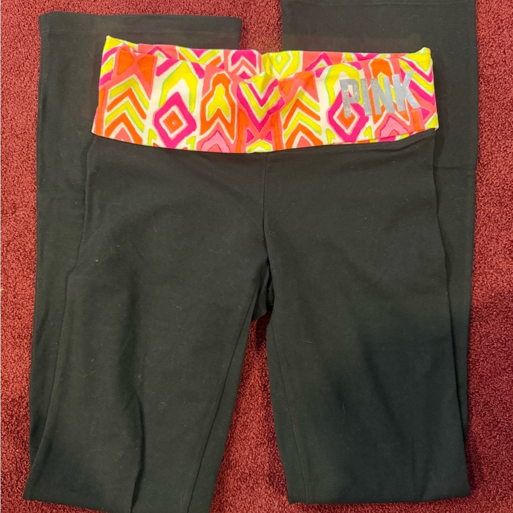 Y2K Victoria's Secret PINK VS VTG Fold over Yoga Pants